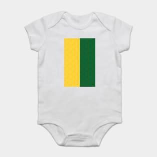 Manchester United Newton Heath Retro 1992 - 1994 Yellow and Green Halves Baby Bodysuit